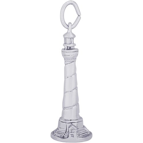 Cape Hatteras Lighthouse North Carolina Charm Silver - 10-3430