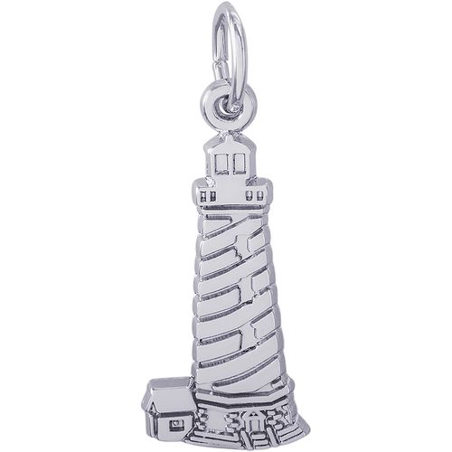 Cape Hatteras Lighthouse  North Carolina Charm White Gold - 10-6574