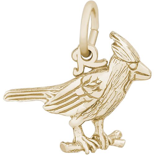Cardinal Bird Charm Gold Plated - 10-3541