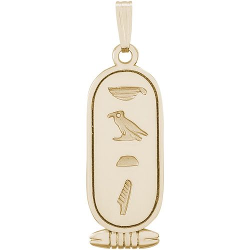 Cartouche Charm 14K Gold - 10-9100