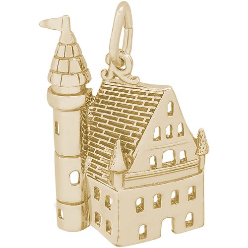 Castle Charm 10K Gold - 10-2789