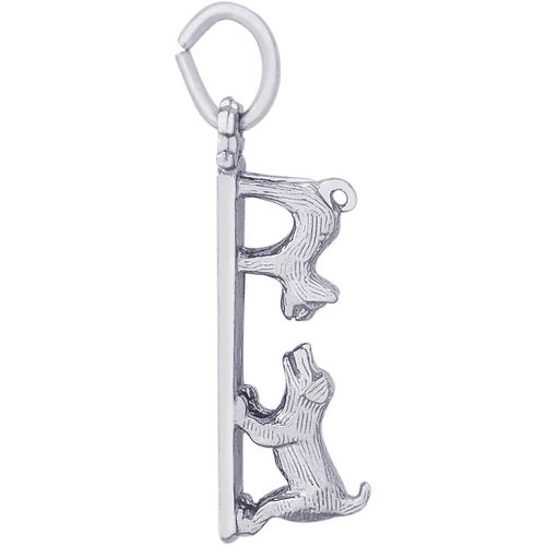Cat & Dog Charm Silver - 10-1566