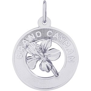 Cayman Islands Charm White Gold - 10-5920