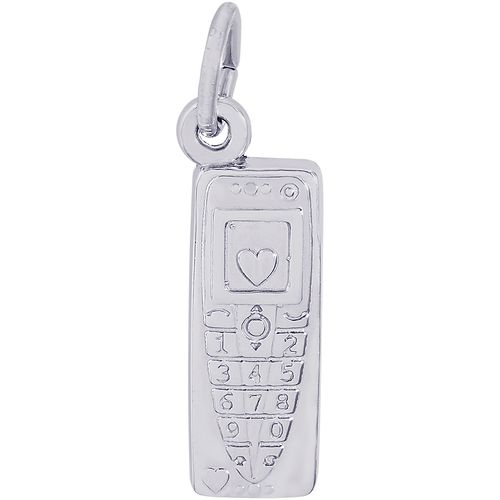 Cell Phone Charm Silver - 10-2613