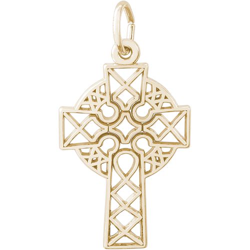 Celtic Cross Charm 14K Gold - 10-2364