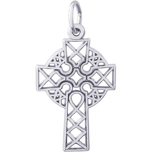 Celtic Cross Charm White Gold - 10-2364