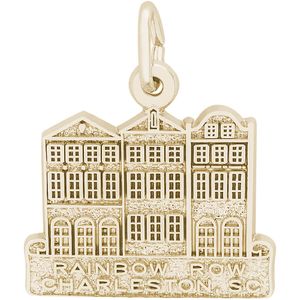Charleston Rainbow Row Charm Gold Plated - 10-2386