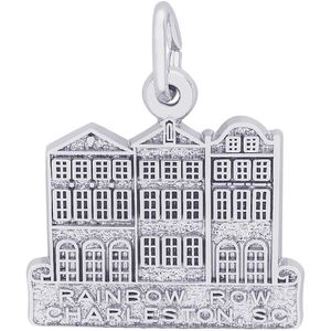 Charleston Rainbow Row Charm Silver - 10-2386