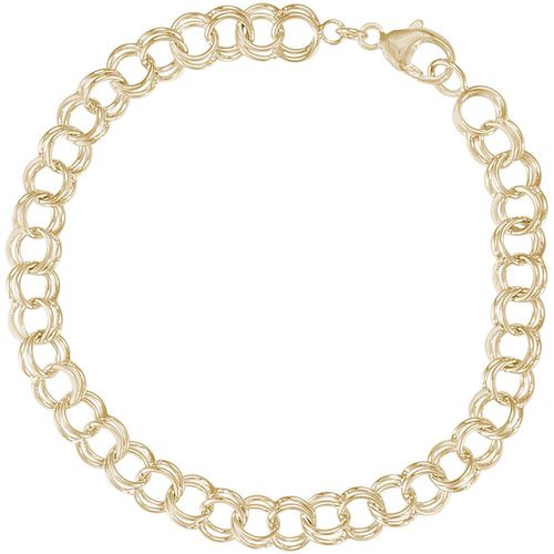 Charm Bracelet 10K Gold - 7 Inch - 20-21-7-10kg