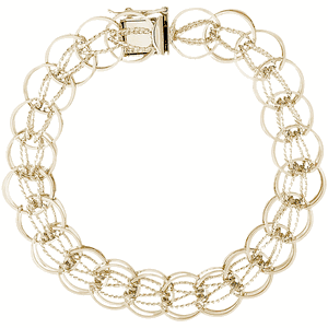 Charm Bracelet 10K Gold - 8 Inch - 20-0036-8