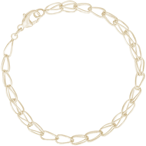 Charm Bracelet 14K Gold - 7 Inch - 20-381-7-14kg