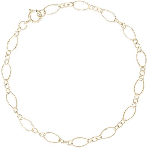 Charm Bracelet Gold Plated - 7 Inch - 20-0108-7