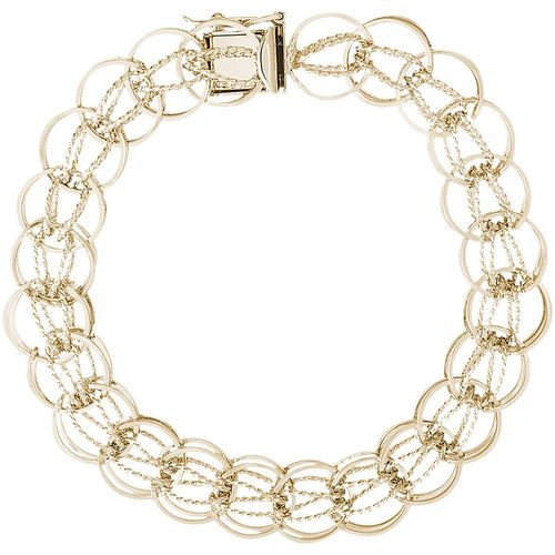 Charm Bracelet Gold Plated - 7 Inch - 20-36-7-gp