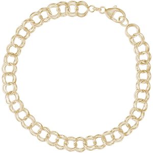 Rembrandt Charm Bracelet Gold Plated - 8 Inch - 20-21-8-gp