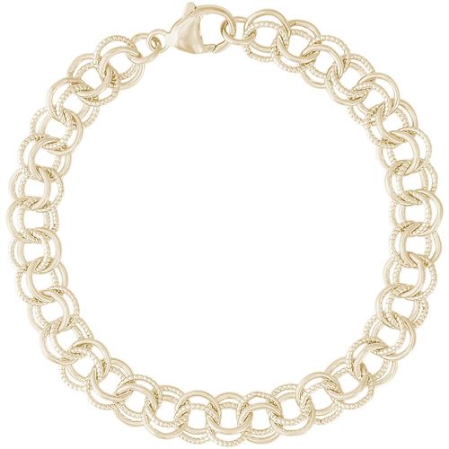 Charm Bracelet Gold Plated - 8 Inch - 20-0383-8