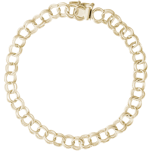 Charm Bracelet Gold Plated - 8 Inch - 20-0022-8
