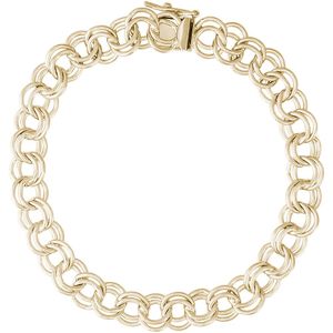 Charm Bracelet Gold Plated - 8 Inch - 20-0025-8