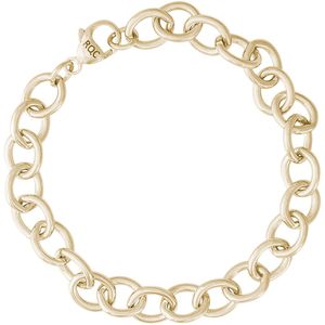 Charm Bracelet Gold Plated - 8 Inch - 20-0119-8
