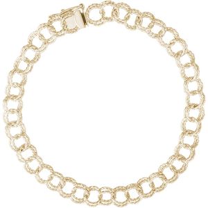 Charm Bracelet Gold Plated - 8 Inch - 20-0028-8