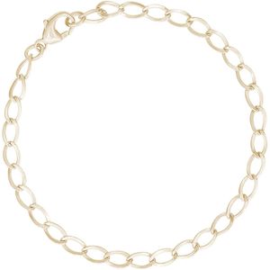 Charm Bracelet Gold Plated - 8 Inch - 20-0111-8