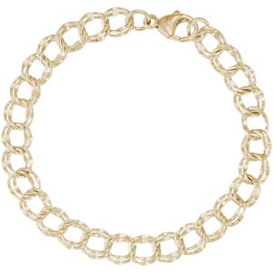 Charm Bracelet Gold Plated - 8 Inch - 20-0118-8