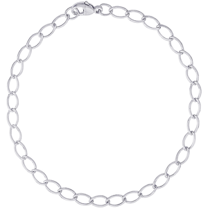 Charm Bracelet Silver - 7 Inch - 20-0106-7-s