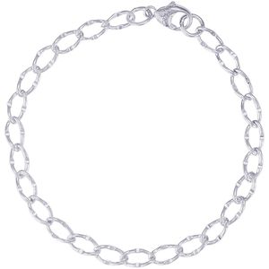 Charm Bracelet Silver - 7 Inch - 20-0105-7-s