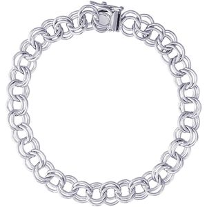 Charm Bracelet Silver - 7 Inch - 20-25-7-s