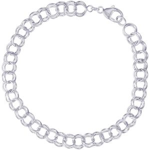 Rembrandt Charm Bracelet Silver - 8 Inch - 20-21-8-s