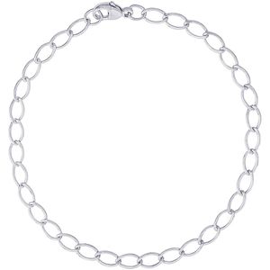Charm Bracelet Silver - 8 Inch - 20-0106-8