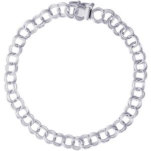 Charm Bracelet Silver - 8 Inch - 20-0022-8