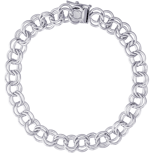 Charm Bracelet Silver - 8 Inch - 20-0025-8