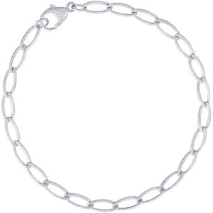 Charm Bracelet Silver - 8 Inch - 20-0107-8