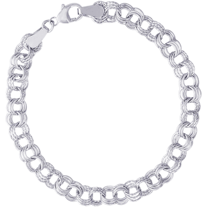 Charm Bracelet Silver - 8 Inch - 20-0029-8