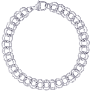 Charm Bracelet Silver - 8 Inch - 20-0383-8