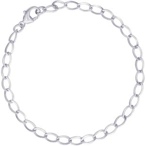 Charm Bracelet Silver - 8 Inch - 20-0111-8