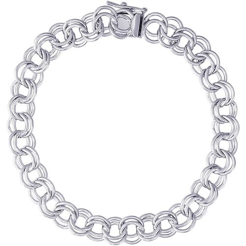 Rembrandt Charm Bracelet White Gold - 7 Inch - 20-25-7-wg