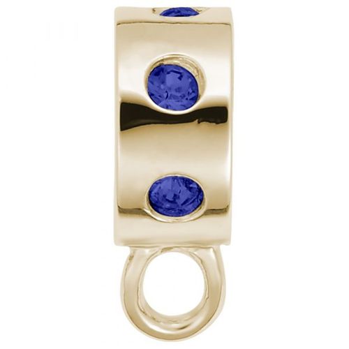 Charmdrop Blue Stones Charm Gold Plated - 10-9150-9