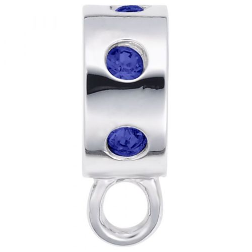 Charmdrop Blue Stones Charm White Gold - 10-9150-9
