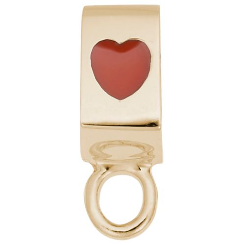 Charmdrop Red Heart Charm 10K Gold - 10-9157
