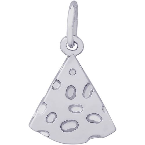 Cheese Slice Charm Silver - 10-3442
