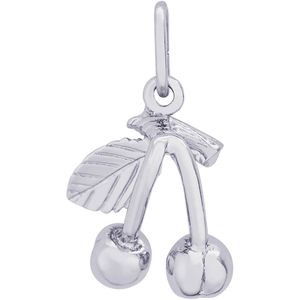 Cherries Charm White Gold - 10-2637