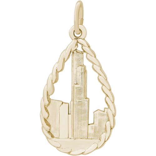 Chicago Sears Tower Charm 14K Gold - 10-4167