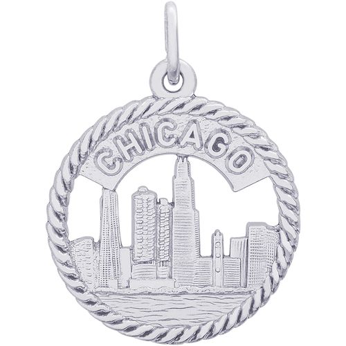 Chicago Skyline Charm Silver - 10-4168
