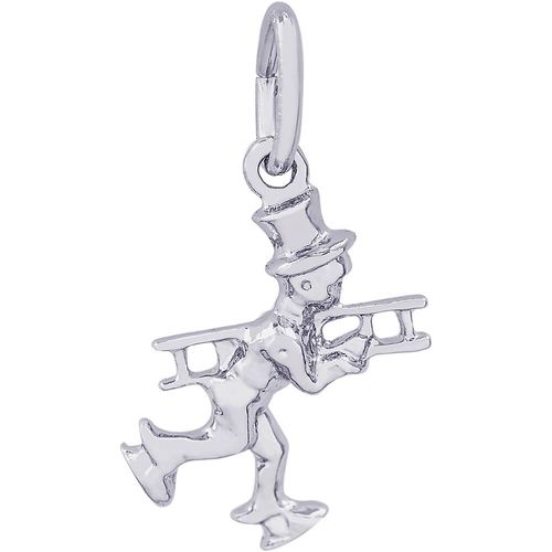 Chimney Sweep Charm White Gold - 10-7834