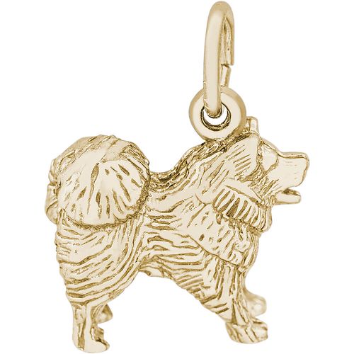 Chow Dog Charm 14K Gold - 10-6329