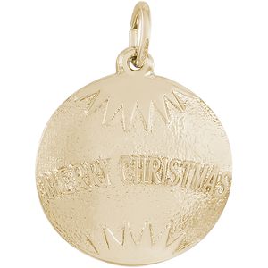 Christmas Ornament Charm 14K Gold - 10-2918