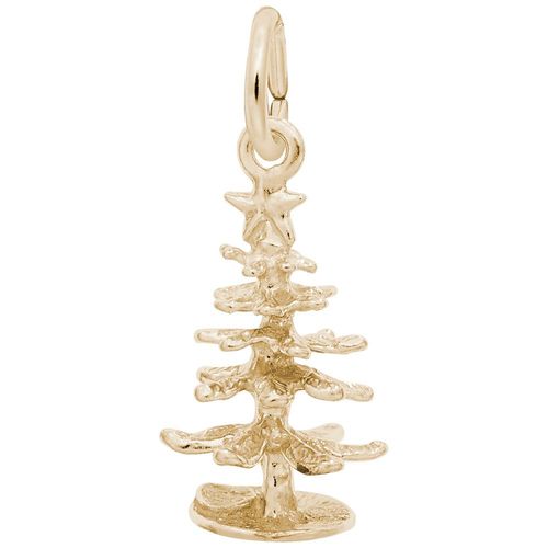 Christmas Tree Charm 14K Gold - 10-0616