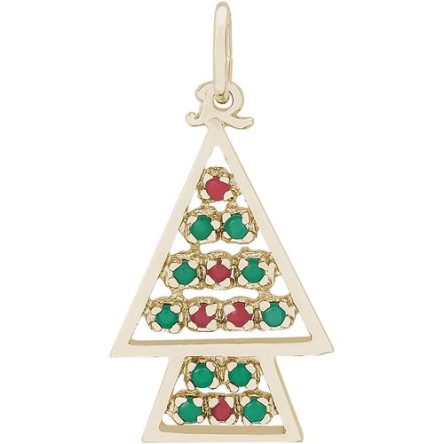 Christmas Tree Charm 14K Gold - 10-8187