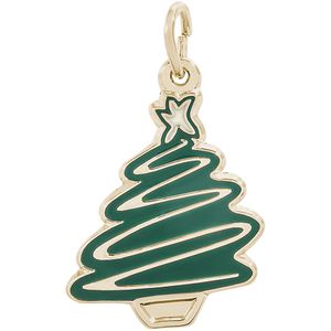 Christmas Tree Charm-14K Gold - 10-8129